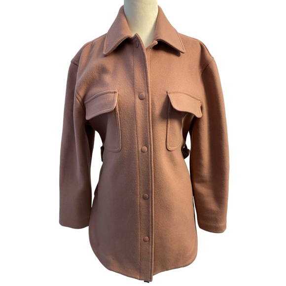 Aritzia Wilfred Rialto Shirt Jacket Nostalgia Rose Size XS - Picture 9 of 17